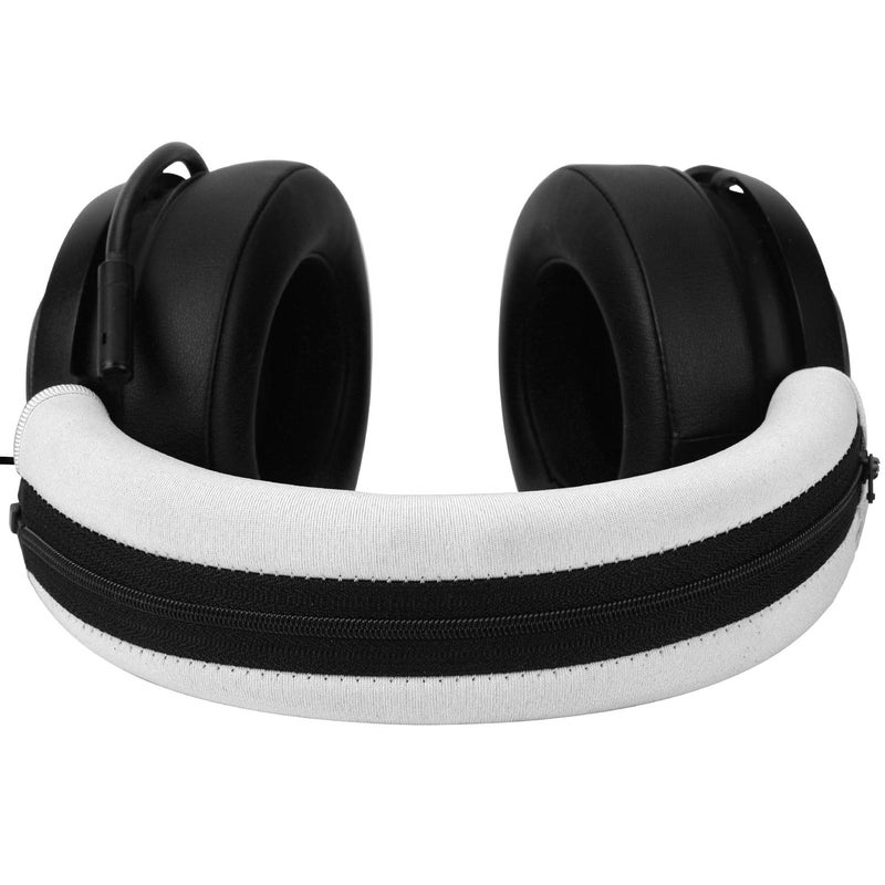 Jarmor Kraken V2 & PRO Headband Cover, JARMOR Replacement Head Band Protector with Zipper [ Easy Installation ] for Razer Kraken V2 & V2 Pro Headphones (Oval & Round Cushion) ONLY (White) - Image 1